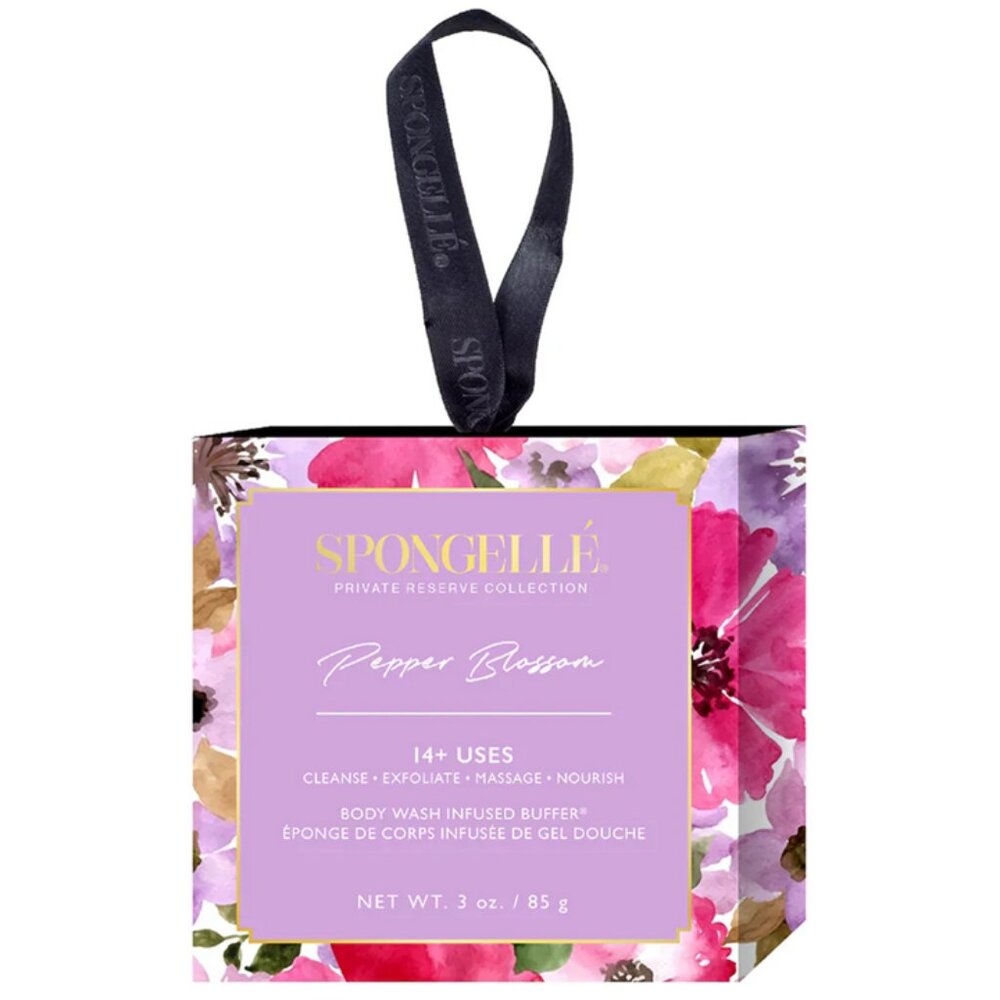 Spongelle Pepper Blossom Body Wash Infused Sponge